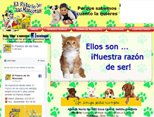 Tablet Screenshot of elpalaciodelasmascotas.com